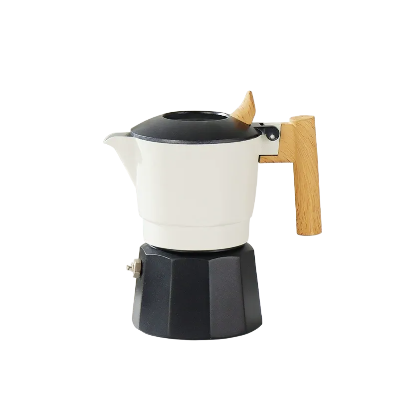 Classic Black & White Moka Pot image 0