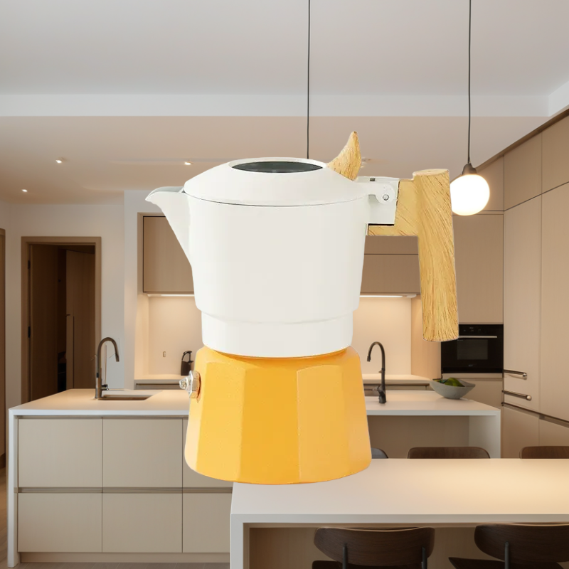 Sunshine Orange Moka Pot image 1
